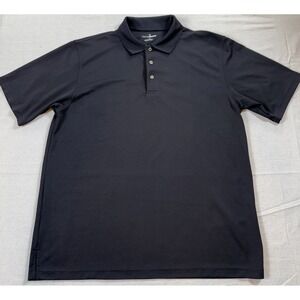 Grand Slam Performance Polo Shirt Men XL Black Short Sleeve Golf